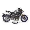 Moto Auspuff Exan Oval X-Black Titan Yamaha MT-09 2017 - 2020 niedrige position full system