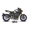 Moto exhaust Exan Oval X-Black Inox Yamaha MT-09 2017 - 2020 low position full system