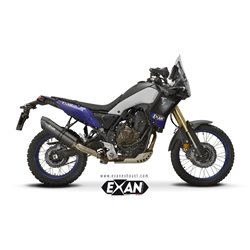 Moto exhaust Exan Oval X-Black Carbon Yamaha Tenere 700 2019 - 2020  