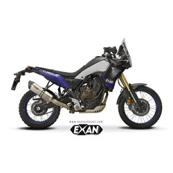 Moto exhaust Exan Oval X-Black Titan Yamaha Tenere 700 2019 - 2020  