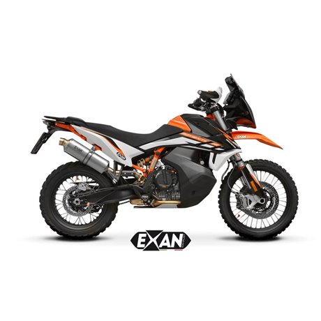 Moto Auspuff EXAN KTM 890 ADVENTURE -A2 21 - 24 OVAL RALLY STAINLESS STEEL 