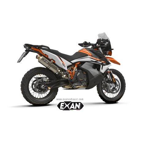 Moto výfuk EXAN KTM 790 ADVENTURE 2023 OVAL RALLY TITANIUM 