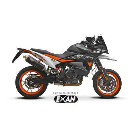 Moto Auspuff EXAN KTM 890 SMT 2023 X-RALLY BLACK STAINLESS STEEL 