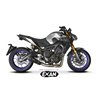 Moto exhaust Exan Carbon Cap Black Inox Yamaha XSR 900 2016 - 2020 low position full system