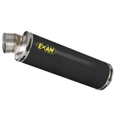 Moto exhaust EXAN YAMAHA T MAX 500   01 - 07 FULL SYSTEM 2-1+X-GP BLACK STAINLESS STEEL 