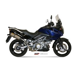Moto exhaust MIVV SUZUKI DL V-STROM 1000 2002 - 2013 SUONO INOX carbon cap