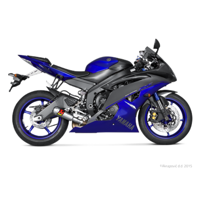Akrapovic Slip-On Line Titanium/Titanium Yamaha YZF-R6 2006 – 2023