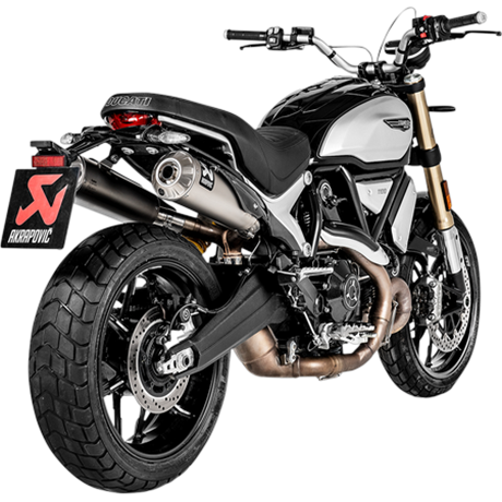 Akrapovic Slip-On Line Titanium/Titanium Ducati Scrambler 1100 2018 – 2020