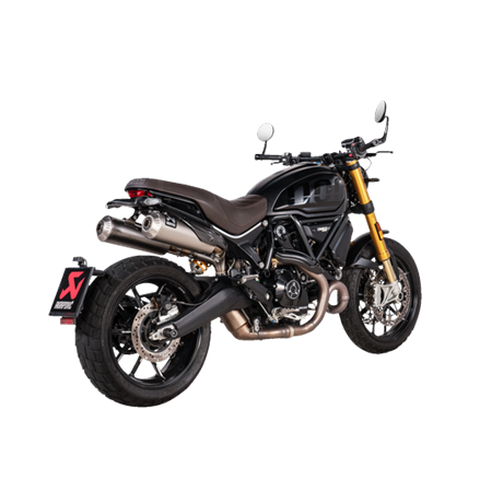 Akrapovic Slip-On Line Titanium/Titanium Ducati Scrambler 1100 2021 – 2024