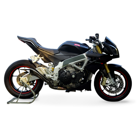 Moto Auspuff HP Corse HYDROFORM BLACK Aprilia TUONO 1000 V4R 2011 - 2015