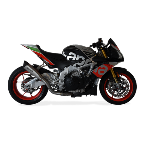 Moto výfuk HP Corse EVOXTREME 310mm TITANIUM Aprilia RSV4 1100 TUONO V4 2017 - 2018