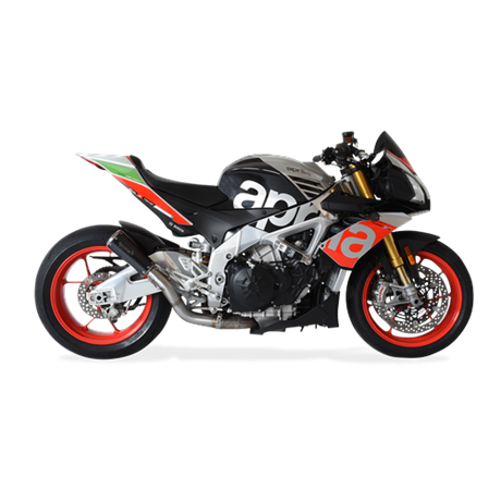 Moto Auspuff HP Corse GP07 BLACK Aprilia RSV4 1100 TUONO V4 2017 - 2018