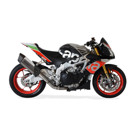 Moto výfuk HP Corse SP-3 CARBON SHORT TITANIUM Aprilia RSV4 1100 TUONO V4 2017 - 2018