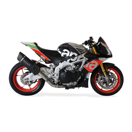 Moto výfuk HP Corse SP-3 CARBON SHORT BLACK Aprilia RSV4 1100 TUONO V4 2017 - 2018