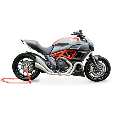 Moto exhaust HP Corse HYDROFORM SATIN Ducati DIAVEL 1200 2011 - 2016