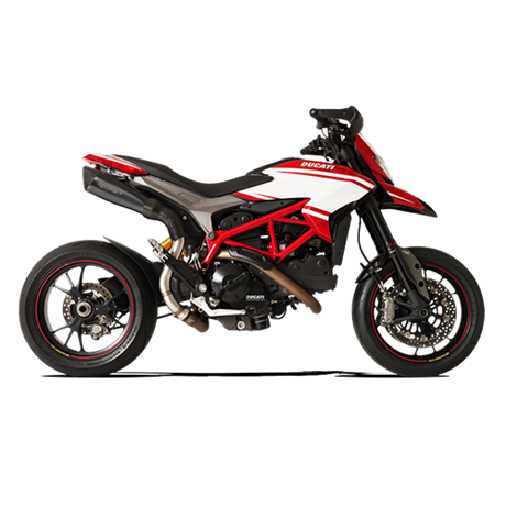 Moto výfuk HP Corse EVOXTREME 310mm BLACK Ducati HYPERMOTARD 939 