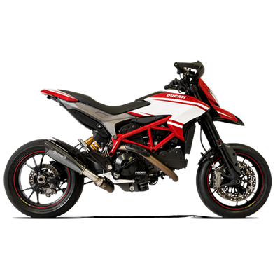 Moto exhaust HP Corse EVOXTREME 310mm BLACK Ducati HYPERMOTARD 939 