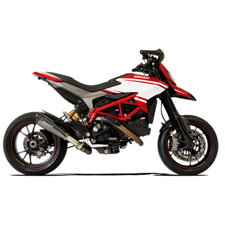 Moto exhaust HP Corse EVOXTREME 310mm BLACK Ducati HYPERMOTARD 939 