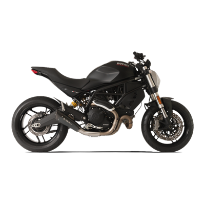 Moto exhaust HP Corse EVOXTREME 260mm BLACK Ducati MONSTER 797 2017 - 2020