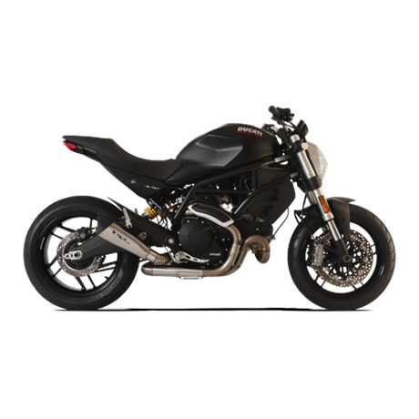 Moto Auspuff HP Corse EVOXTREME 260mm TITANIUM Ducati MONSTER 797 2017 - 2020