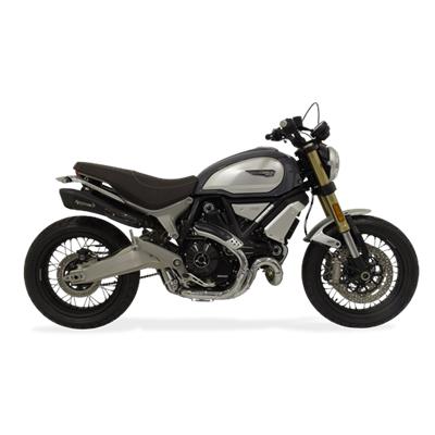 Moto exhaust HP Corse HYDROFORM SHORT BLACK Ducati SCARMBLER 1100 2018 - 2020