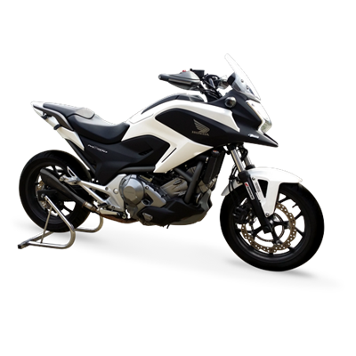 Moto exhaust HP Corse HYDROFORM BLACK Honda NC 700 2012 - 2014