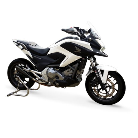 Moto exhaust HP Corse HYDROFORM BLACK Honda NC 700 2012 - 2014