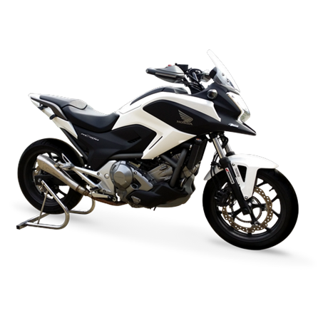 Moto Auspuff HP Corse HYDROFORM SATIN Honda NC 750 2012 - 2014
