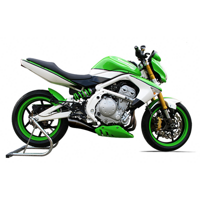 Moto exhaust HP Corse HYDROFORM BLACK Kawasaki ER - 6N/6F 2005 - 2011