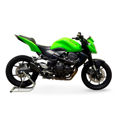 Moto exhaust HP Corse HYDROFORM BLACK Kawasaki Z 750 2007 - 2014