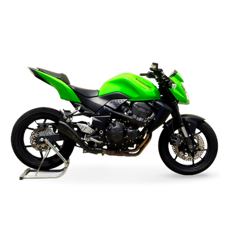 Moto exhaust HP Corse HYDROFORM BLACK Kawasaki Z 750 2007 - 2014