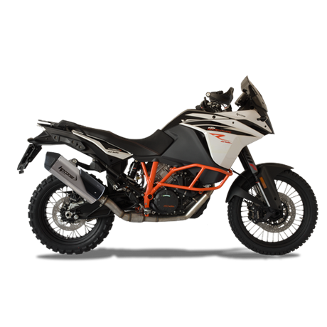 Moto exhaust HP Corse SPS CARBON SATIN KTM Adventure 1090 2017 - 2019