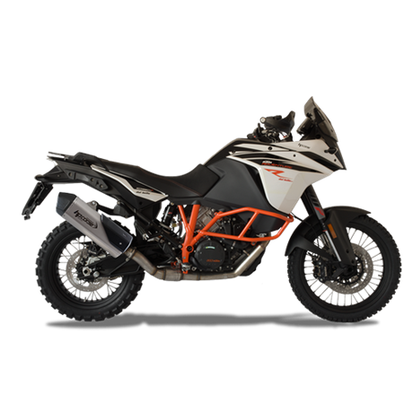 Moto exhaust HP Corse SPS CARBON TITANIUM KTM Adventure 1190 / R 2013 - 2016