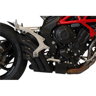 Moto exhaust HP Corse HYDROTRE BLACK COVER CARB MV Agusta BRUTALE 675 2012 - 2016