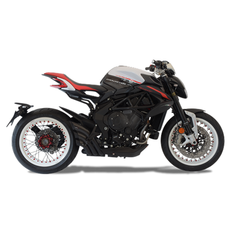 Moto výfuk HP Corse HYDROTRE BLACK COVER CARB MV Agusta DRAGSTER 800 / RR 2017 - 2020