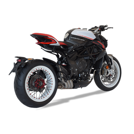 Moto výfuk HP Corse HYDROTRE SATIN COVER CARB MV Agusta DRAGSTER 800 / RR 2017 - 2020