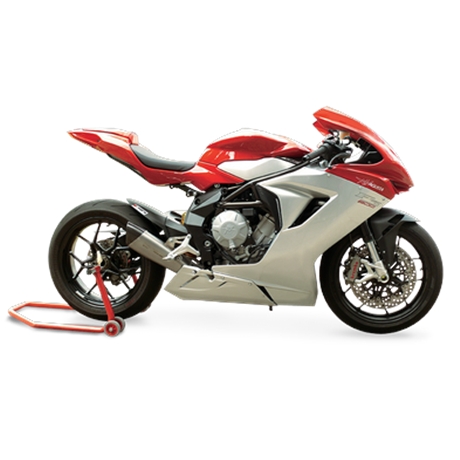 Moto exhaust HP Corse EVOXTREME 310mm TITANIUM MV Agusta F3 675 2012 - 2020