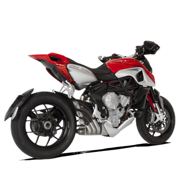 Moto exhaust HP Corse HYDROTRE SATIN COVER CARB MV Agusta RIVALE 800 2012 - 2020