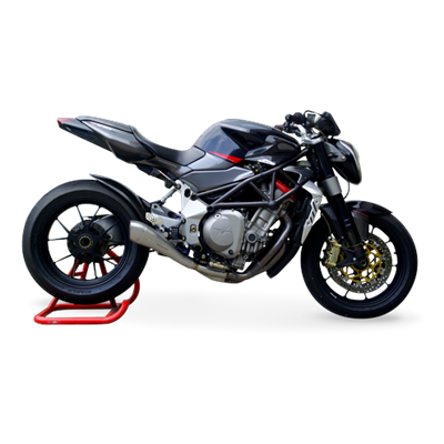 Moto exhaust HP Corse HYDROFORM SATIN MV Agusta BRUTALE 750 -2015