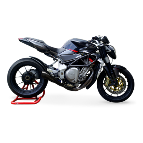 Moto Auspuff HP Corse HYDROFORM BLACK MV Agusta BRUTALE 750 -2015