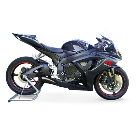 Moto exhaust HP Corse HYDROFORM BLACK Suzuki GSX-R 750 2006 - 2007
