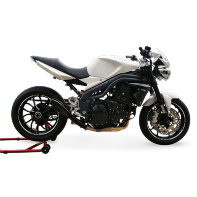 Moto exhaust HP Corse HYDROFORM BLACK Triumph SPEED TRIPLE 1050 2007 - 2010