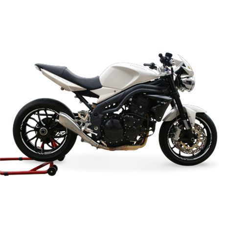 Moto exhaust HP Corse HYDROFORM SATIN Triumph SPEED TRIPLE 1050 2007 - 2010