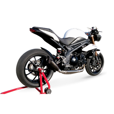 Moto exhaust HP Corse EVOXTREME 310mm BLACK Triumph SPEED TRIPLE 1050 2011 - 2015
