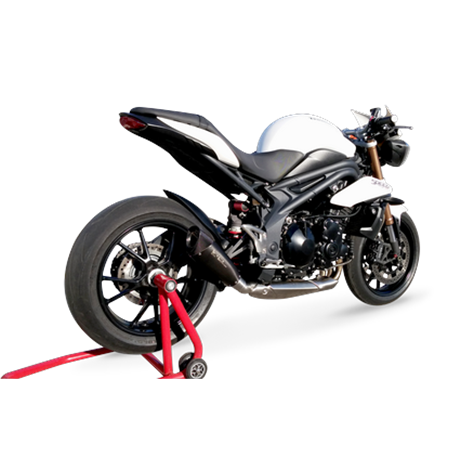 Moto výfuk HP Corse EVOXTREME 310mm BLACK Triumph SPEED TRIPLE 1050 2011 - 2015