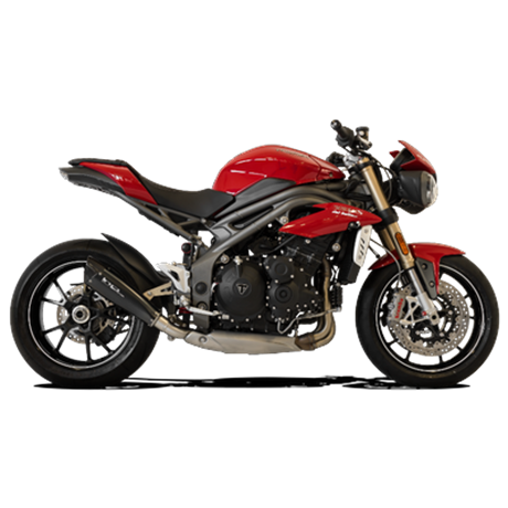 Moto výfuk HP Corse EVOXTREME 310mm BLACK Triumph SPEED TRIPLE 1050 2016 - 2018