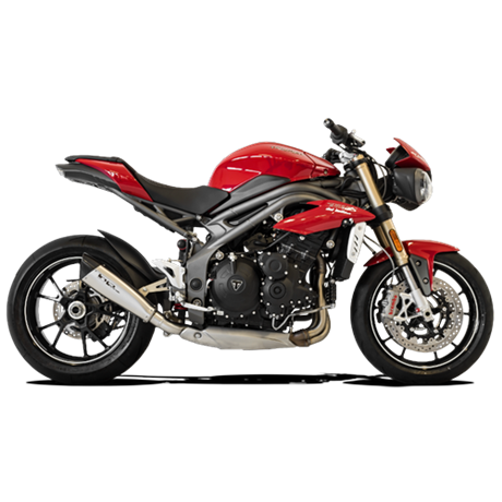 Moto exhaust HP Corse EVOXTREME 310mm SATIN Triumph SPEED TRIPLE 1050 2016 - 2018