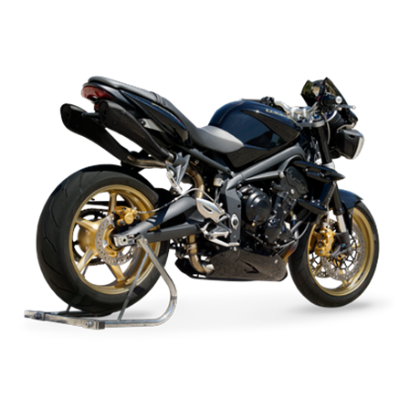 Moto výfuk HP Corse HYDROFORM BLACK Triumph STREET TRIPLE 675 2007 - 2012