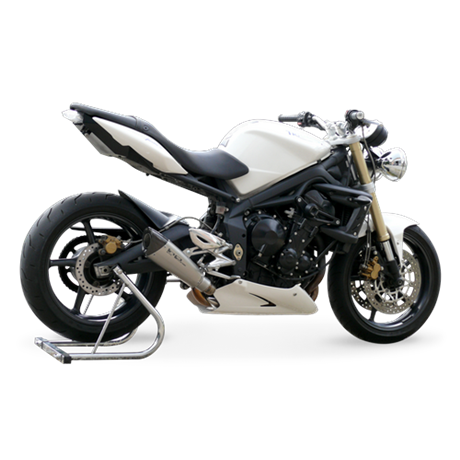 Moto výfuk HP Corse EVOXTREME 260mm SATIN Triumph STREET TRIPLE 675 2007 - 2012