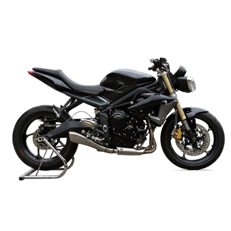 Moto Auspuff HP Corse HYDROFORM SATIN Triumph STREET TRIPLE 675 2013 - 2015